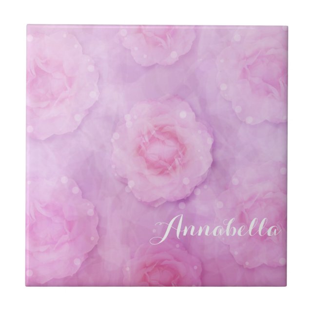 Watercolor roses tile (Front)