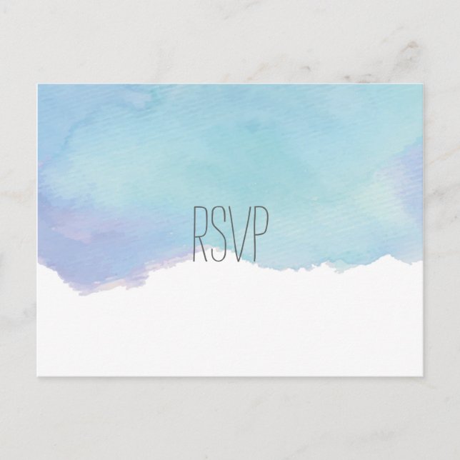 Watercolor RSVP Postcard (Front)