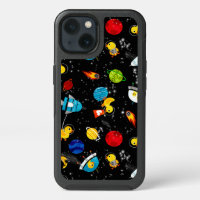 Watercolor Rubber Duck Astronauts Kids Outer Space