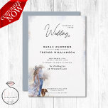 Watercolor Rustic Cowboy Wedding Invitation