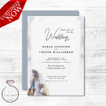 Watercolor Rustic Cowboy Wedding Invitation