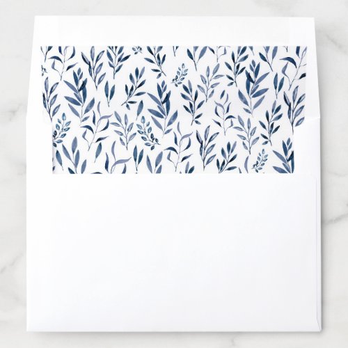  Watercolor Rustic Eucalyptus Leaves    Envelope Liner