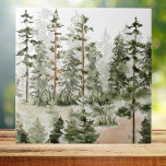 Watercolor Rustic Green Forest Ceramic Tile<br><div class="desc">Transform your space with our Watercolor Rustic Green Forest Ceramic Tile! Bring the wild beauty of nature into your home.</div>