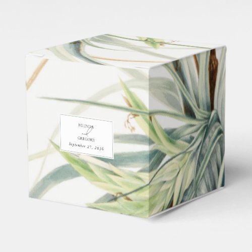 Watercolor Rustic Neutral Boho Botanical Wedding Favor Boxes