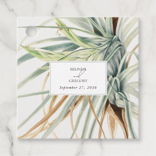 Watercolor Rustic Neutral Boho Botanical Wedding Favor Tags