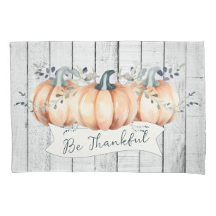 Watercolor Rustic Pumpkins Pillow Case
