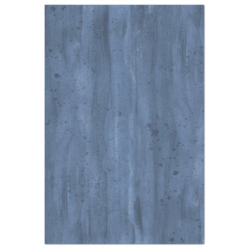 Watercolor Rustic Wood Navy Blue Decoupage Tissue Paper