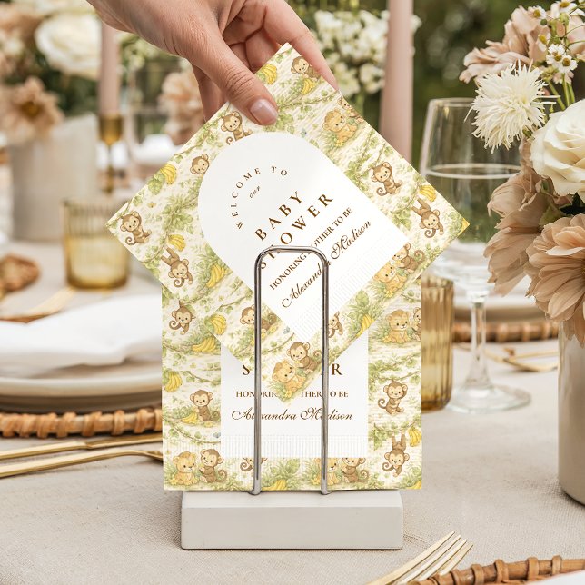 Watercolor Safari Animals Baby Shower Napkins (Creator Uploaded)