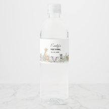 watercolor Safari Animals Baby Shower theme