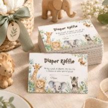 Watercolor Safari Animals theme Baby Shower