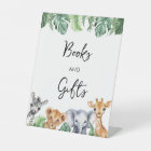 Watercolor Safari Baby Shower Books & Gifts