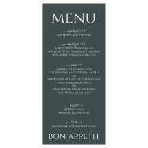 Watercolor sage green eucalyptus menu