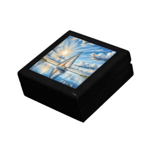 Watercolor Sailboat Sailing  Gift Box