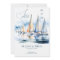 Watercolor Sailboats and Photo Coastal Wedding