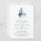 Watercolor Sailing Yacht Party Bridal Shower