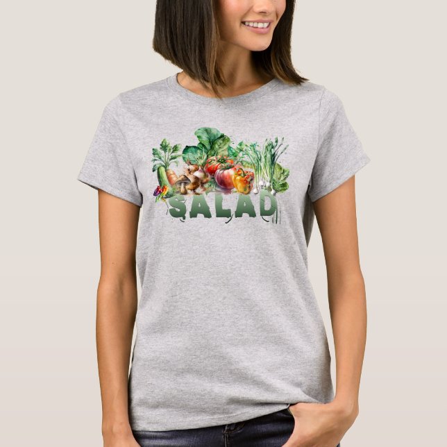 Watercolor Salad T-Shirt (Front)