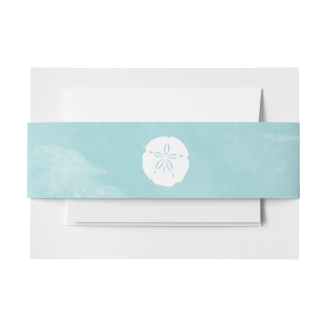 Watercolor Sand Dollar Belly Band (Front Example)