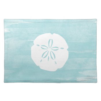 Watercolor Sand Dollar Placemat by orangeboxy at Zazzle