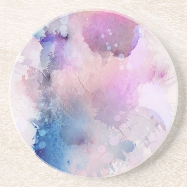 Watercolor Sandstone Coaster (Front)