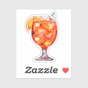 Watercolor Sangria Cocktail Drink Sticker