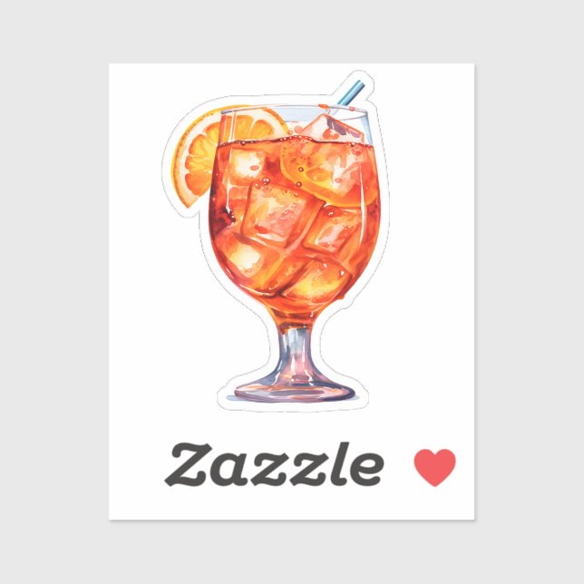Watercolor Sangria Cocktail Drink Sticker (Sheet)