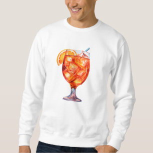 Watercolor Sangria Cocktail Drink Sweatshirt