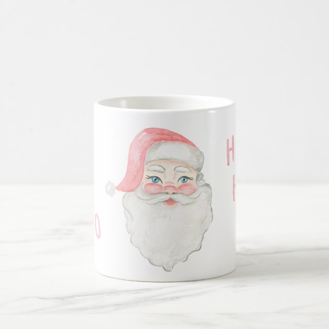 Watercolor Santa Claus Mug (Center)