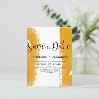 Watercolor Save the Date. Save The Date Postcard