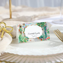 Watercolor Sayulita Mexico | Wedding Place Card