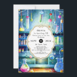 Watercolor Science Magic Scientist Birthday Invitation<br><div class="desc">Dive into a world of wonder with our Watercolor Science Magic Scientist Birthday Invitation! Featuring enchanting watercolor illustrations of laboratory equipment, magical elements, and scientific wonders, this invitation sets the stage for an extraordinary celebration. Fully customizable, you can add your child's name and party details, ensuring a personalized touch. With...</div>