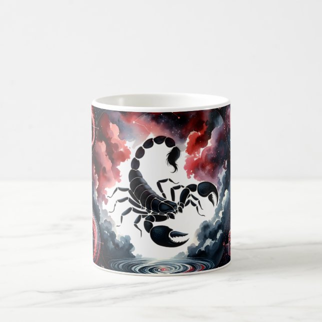 Watercolor Scorpio Coffee Mug (Center)