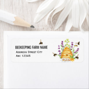 Watercolor Script BeeKeeper Honey Apairist Label