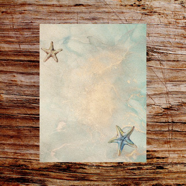 Watercolor Sea Breeze Beach Scrapbook Paper (Creator Uploaded)