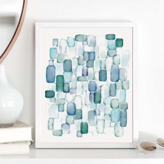 Watercolor Sea Glass Art Print (Creator Uploaded)