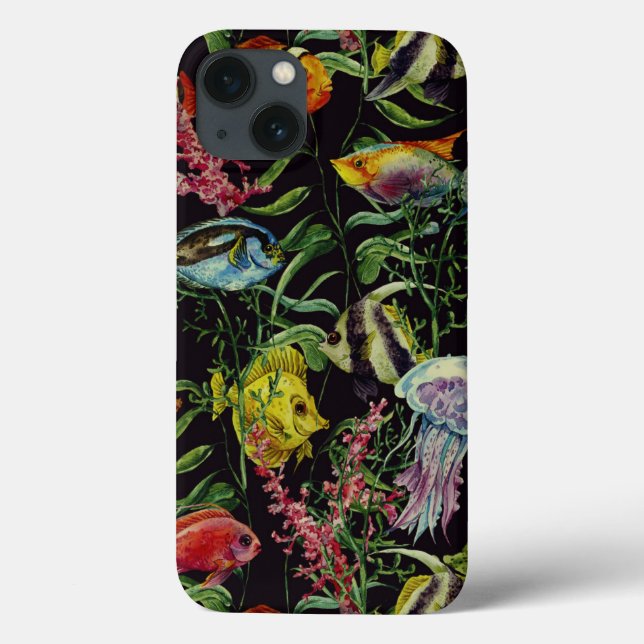 Watercolor Sea Life Pattern 1 Case-Mate iPhone Case (Back)