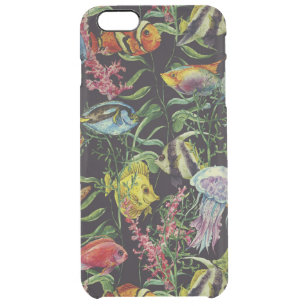 Watercolor Sea Life Pattern 1 Clear iPhone 6 Plus Case