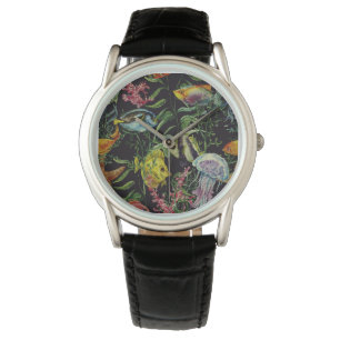 Watercolor Sea Life Pattern 1 Watch