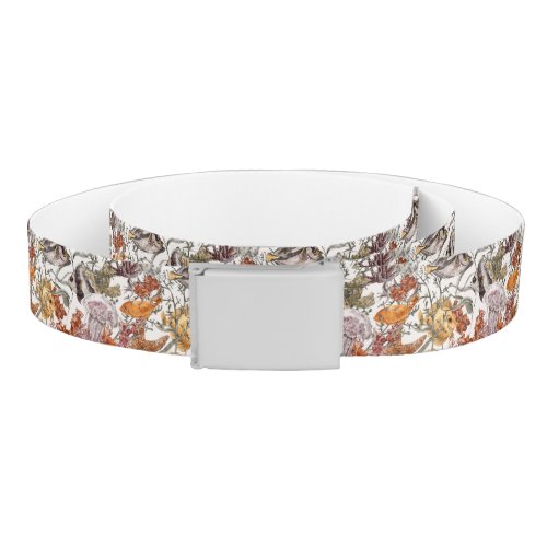 Watercolor Sea Life Pattern 2 Belt