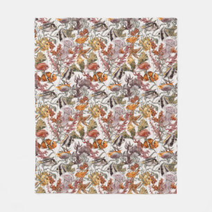 Watercolor Sea Life Pattern 2 Fleece Blanket