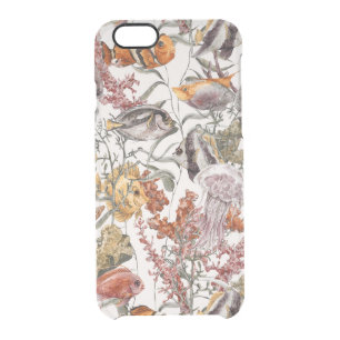 Watercolor Sea Life Pattern 2 Clear iPhone 6/6S Case