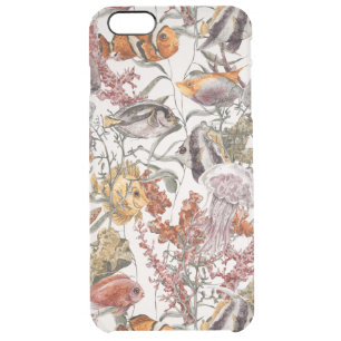 Watercolor Sea Life Pattern 2 Clear iPhone 6 Plus Case