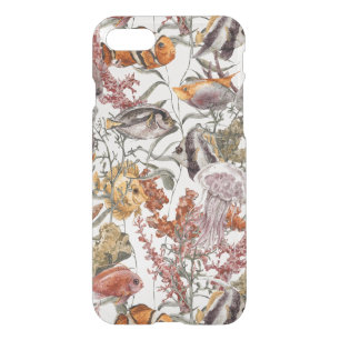 Watercolor Sea Life Pattern 2 iPhone SE/8/7 Case