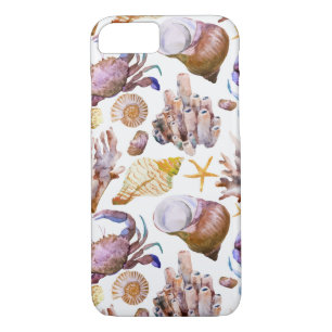 Watercolor Sea Life Pattern 4 iPhone 8/7 Case