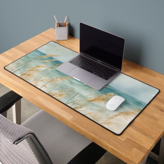 Watercolor Sea Oats  Desk Mat (Office 2)