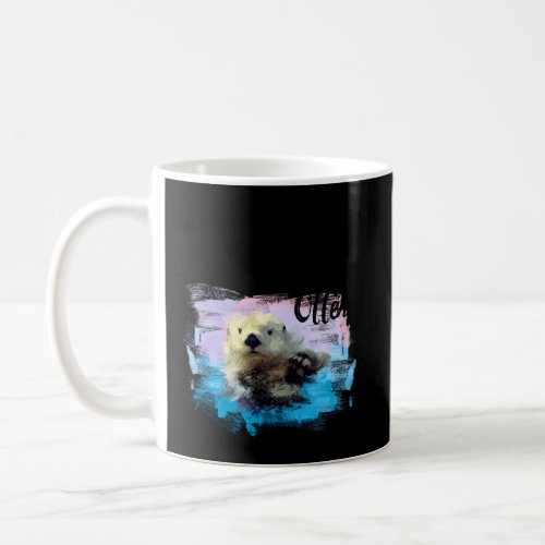 Watercolor Sea Otter _ Who Loves Otters Coffee Mug