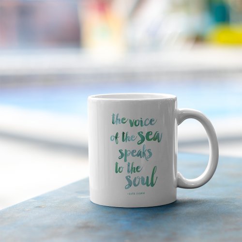 Watercolor Sea Quote Mug