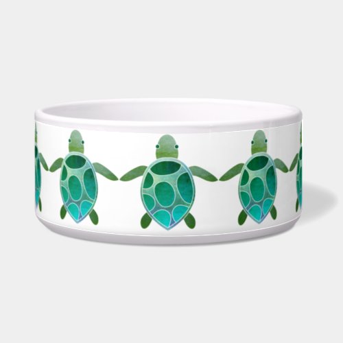 Watercolor Sea Turtle Bowl