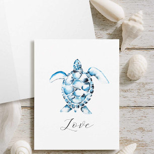 Watercolor Sea Turtle Note Cards With Envelopes
