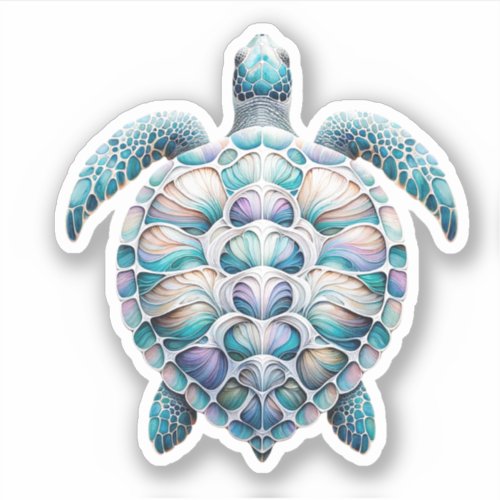 Watercolor Sea Turtle Stickers