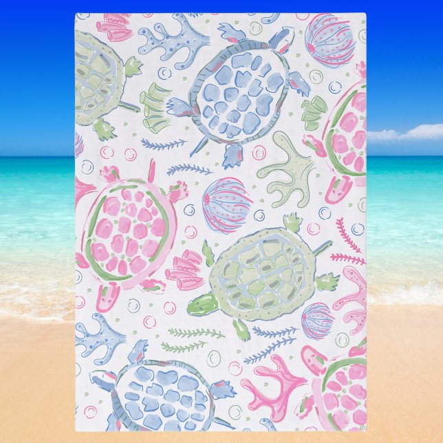 Watercolor Sea Turtles Ocean Coastal Tissue Paper (Creator Uploaded)